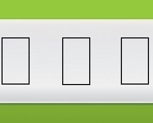 S/plate,3 gang 2 way,10A, Aluminium